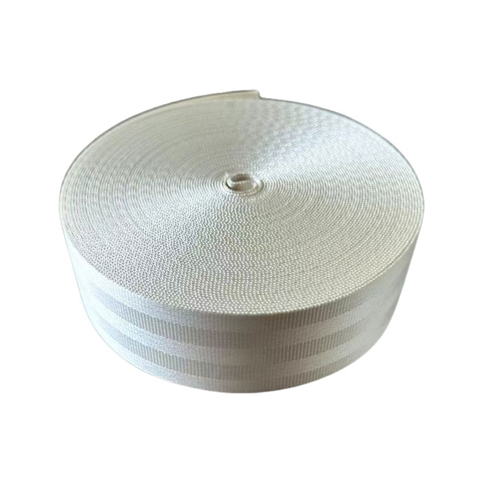 Polyester Webbing ສໍາລັບສາຍແອວລົດຍົນສີຂາວ